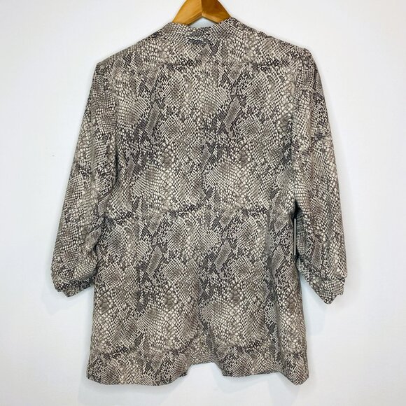 Babaton - Aritiza - Macauley Blazer, Snakeskin Pattern, Tan/Black - Size 10 - Picture 2 of 9